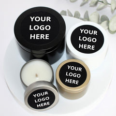 CANDLE TINS | Custom | Logo | Wedding | Baby Shower | Thank you | Favour | Bonbonniere | Travel Tin | Design Your Own | Personalise