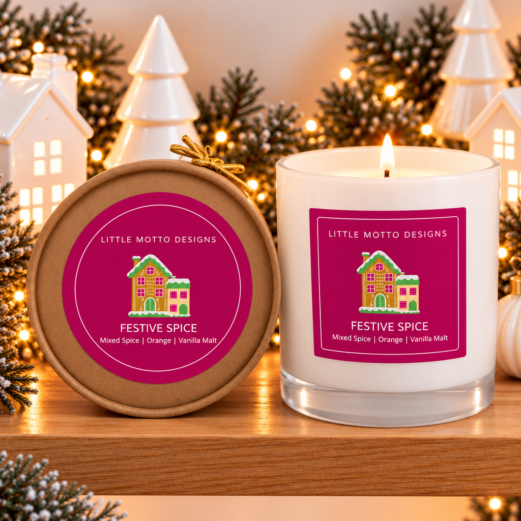 FESTIVE SPICE | Christmas Soy Candle XL 500ml | Gift Boxed