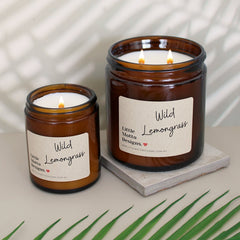 Artisan Soy Candle | STRAWBERRIES & CREAM | Amber Glass Jar | 2 SIZES