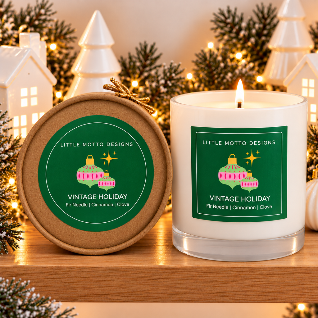VINTAGE HOLIDAY | Christmas Soy Candle XL 500ml | Gift Boxed