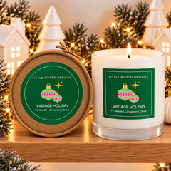 VINTAGE HOLIDAY | Christmas Soy Candle XL 500ml | Gift Boxed