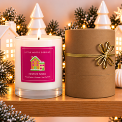 FESTIVE SPICE | Christmas Soy Candle XL 500ml | Gift Boxed