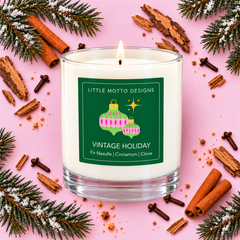 VINTAGE HOLIDAY | Christmas Soy Candle XL 500ml | Gift Boxed