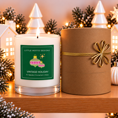 VINTAGE HOLIDAY | Christmas Soy Candle XL 500ml | Gift Boxed