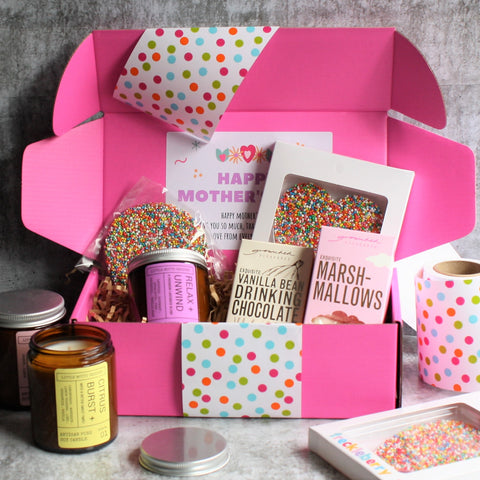 MOTHER'S DAY CHOCOLATE LOVER Custom Hamper | PERSONALISED | Soy Candle & Chocolate Gift Pack | Mother | Mum | Nana | Grandma