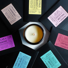 Artisan Soy Candle | MARSHMALLOW | Amber Glass Jar | Everyday Brights | Fragranced Candle