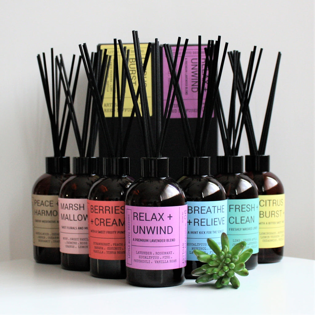 Artist Reed Diffusers Artisan Reed Diffuser | BREATHE & RELIEVE | Amber Brights | Room Fragr ...