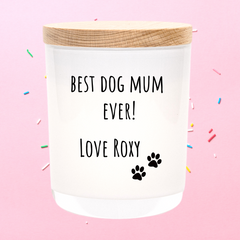 Mother's Day | PET MUM | Personalised | Boxed Soy Candle | Gift | Mum | Mother | Paws | Dog | Cat | Fur Baby