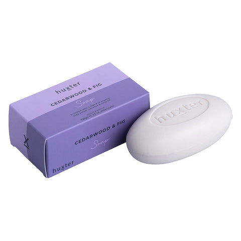 Huxter |  Boxed Soap | Cedarwood & Fig 100g