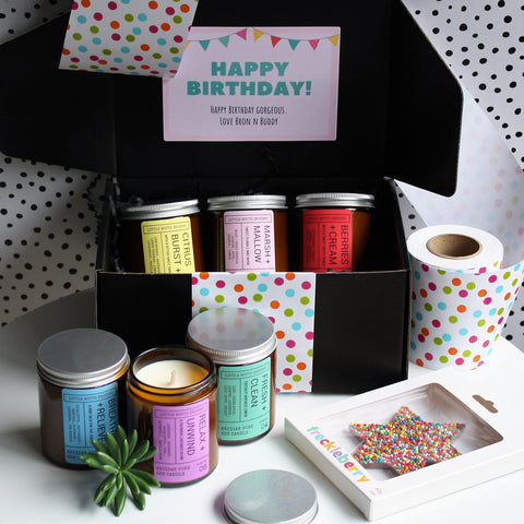 CANDLE LOVER Custom Hamper | PERSONALISED | Soy Candle 6pk | Birthday | Thank you | Thinking Of You