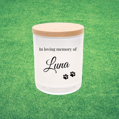 Design Your Own | PET | Personalised | Boxed Soy Candle | Photo | Remembrance | Grief