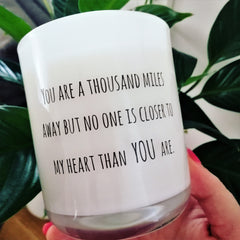 Design Your Own | QUOTE | Personalised | Boxed Soy Candle