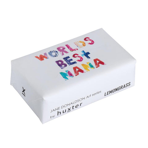 Huxter |  Wrapped Soap | World's Best Nana | Lemongrass | 200g