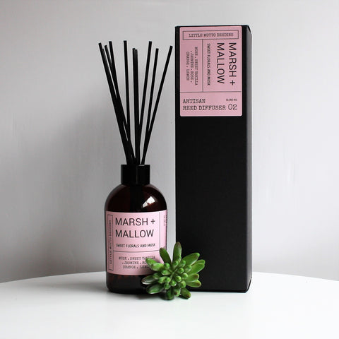 Artisan Reed Diffuser | MARSHMALLOW | Amber Brights | Room Fragrance