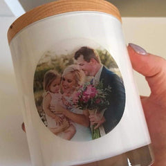 Design Your Own Photo Candle Wedding (Personalised)